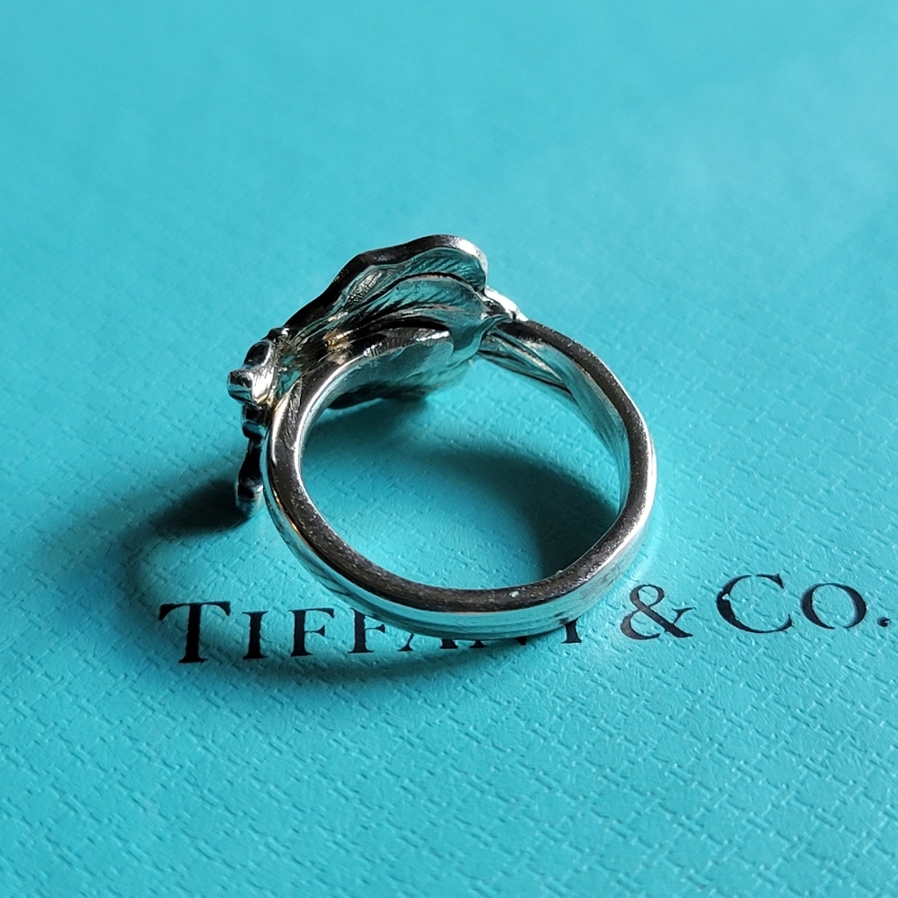 1885 Tiffany & Company IRIS Spoon Ring in Sterling Silver #8 - Picture 10 of 11